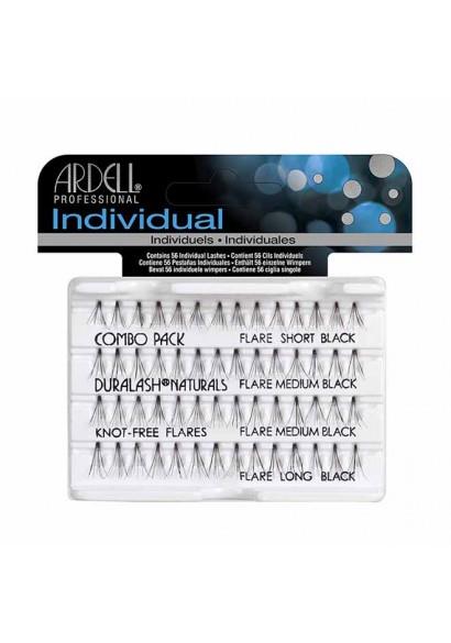 Ardell Duralash Naturals Knot-Free Flares Individual Lashes Combo Black