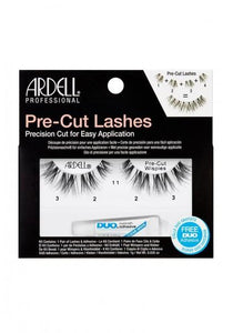 Ardell Pre-Cut Lashes Wispies Black (With DUO Glue)