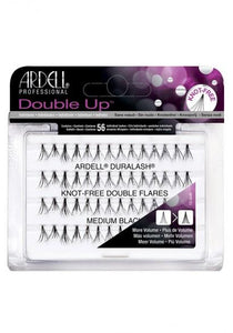 Ardell Duralash Double Up Knot-Free Double Flares Individual Lashes Medium Black