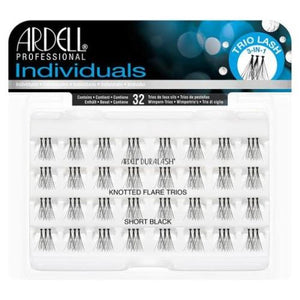 Ardell Duralash Individuals Knotted Flare Trios Lashes Short Black