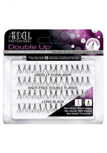 Ardell Duralash Double Up Knot-Free Double Flares Individual Lashes Long Black