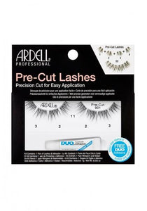 Ardell Pre-Cut Lashes #901 Black (With DUO Glue)