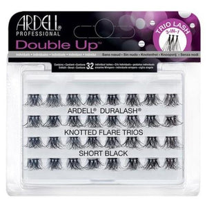 Ardell Duralash Double Up Knotted Flare Trios Lashes Short Black