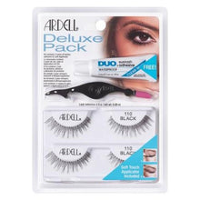 Load image into Gallery viewer, Ardell Deluxe Pack Strip Lashes 110 Black
