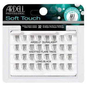 Ardell Duralash Soft Touch Knotted Flare Trios Lashes Long Black