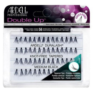 Ardell Duralash Double Up Soft Touch Knot-Free Tapered Individual Lashes Medium Black