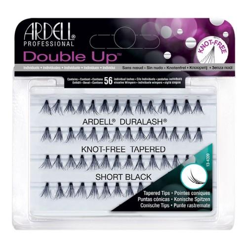 Ardell Duralash Double Up Soft Touch Knot-Free Tapered Individual Lashes Short Black