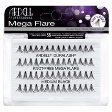 Load image into Gallery viewer, Ardell Knot-Free Mega Flare Individual Lashes Medium Black
