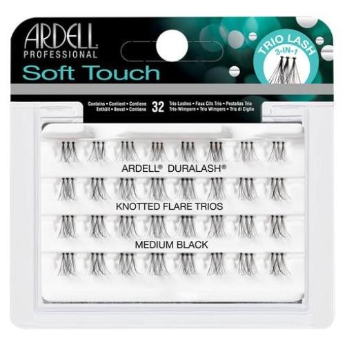 Ardell Duralash Soft Touch Knotted Flare Trios Lashes Medium Black