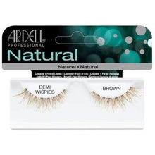 Load image into Gallery viewer, Ardell Wispies Invisiband Strip Lashes Demi Wispies Brown
