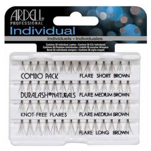 Ardell Duralash Naturals Knot-Free Flares Individual Lashes Combo Brown