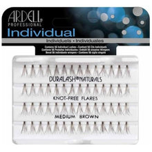 Load image into Gallery viewer, Ardell Duralash Naturals Knot-Free Flares Individual Lashes Medium Brown
