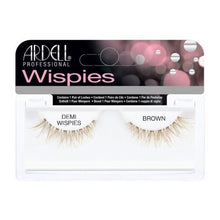 Load image into Gallery viewer, Ardell Wispies Invisiband Strip Lashes Demi Wispies Brown
