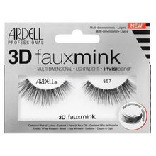 Load image into Gallery viewer, Ardell 3D Faux Mink Strip Lashes 857 Black
