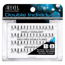 Load image into Gallery viewer, Ardell Duralash Double Up Knot-Free Double Flares Individual Lashes Medium Black
