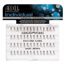 Load image into Gallery viewer, Ardell Duralash Naturals Knot-Free Flares Individual Lashes Short Brown
