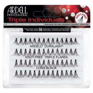 Ardell Duralash Triple Individuals Knot-Free Triple Flares Individual Lashes Long Black