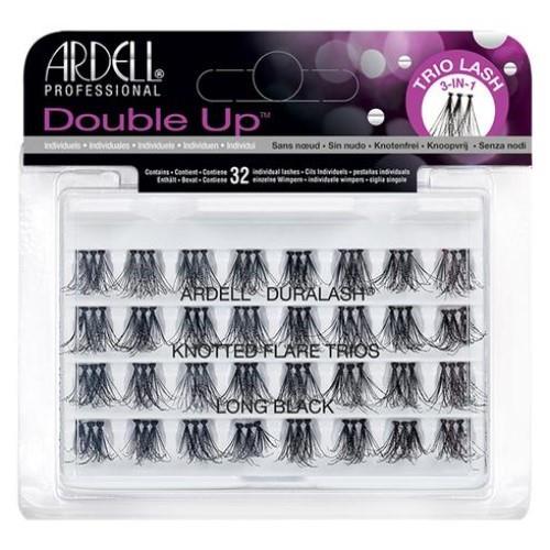 Ardell Duralash Double Up Knotted Flare Trios Lashes Long Black