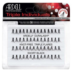 Ardell Duralash Triple Individuals Knot-Free Triple Flares Individual Lashes Short Black