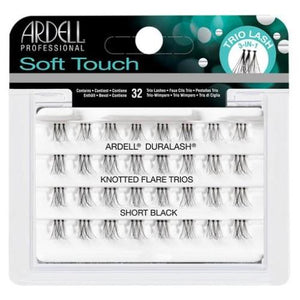 Ardell Duralash Soft Touch Knotted Flare Trios Lashes Short Black