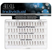 Load image into Gallery viewer, Ardell Duralash Naturals Knot-Free Flares Individual Lashes Long Brown
